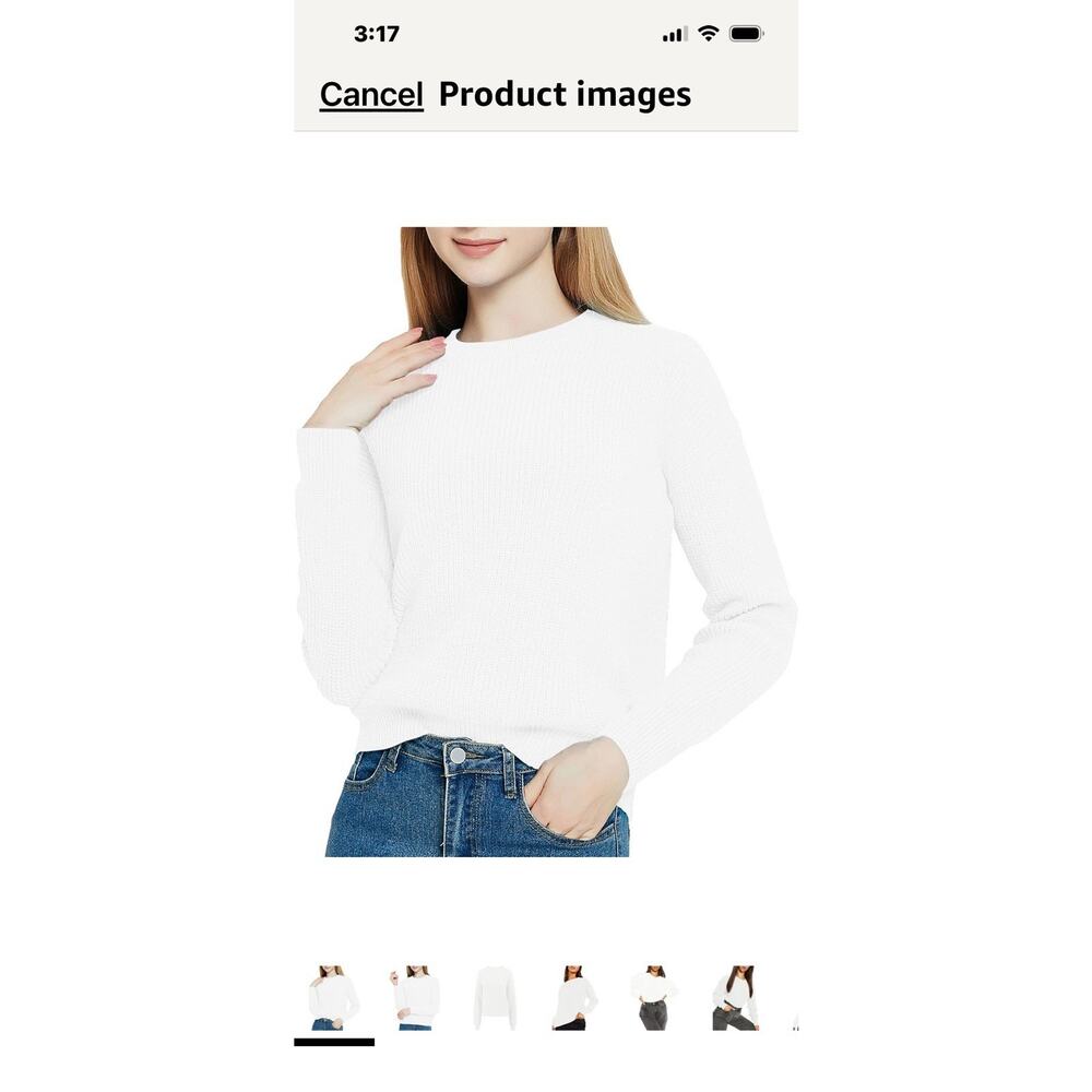 Urban CoCo Women's Crew Neck Cardigan Sweaters Long Sleeve